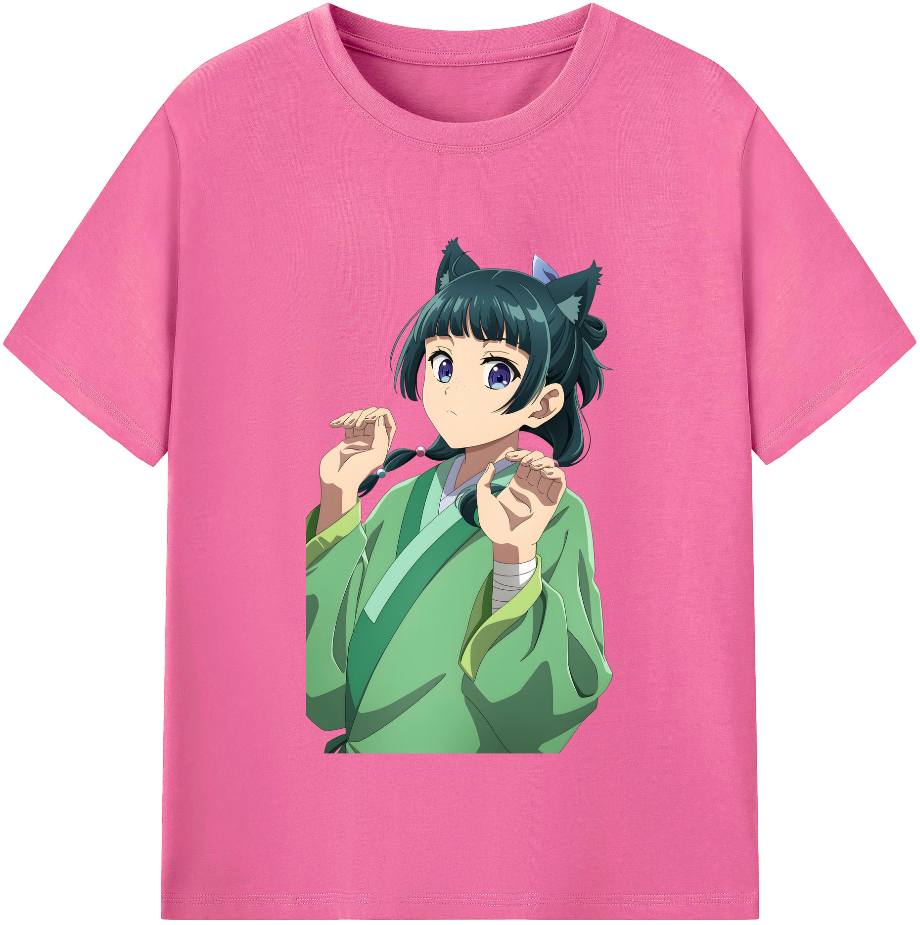 （画像用） 薬屋のひとりごと The Apothecary Diaries レディースカジュアルプリントTシャツ（綿100％）